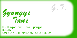 gyongyi tani business card