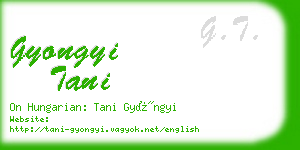 gyongyi tani business card